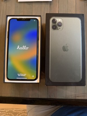 Apple iPhone 11 Pro Max 256GB Midnight Green Fully Unlocked Excellent 77% batt