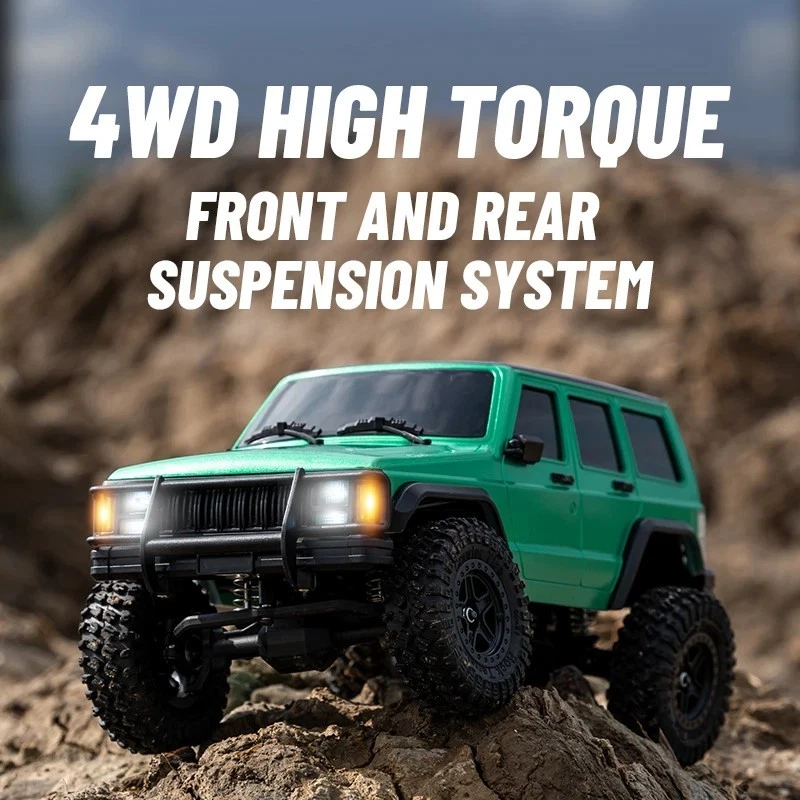 1/18 RC Double Pickup 4WD 4x4 Remote Control Rock Off Road Crawler Car Model NEW - Image 3 of 4