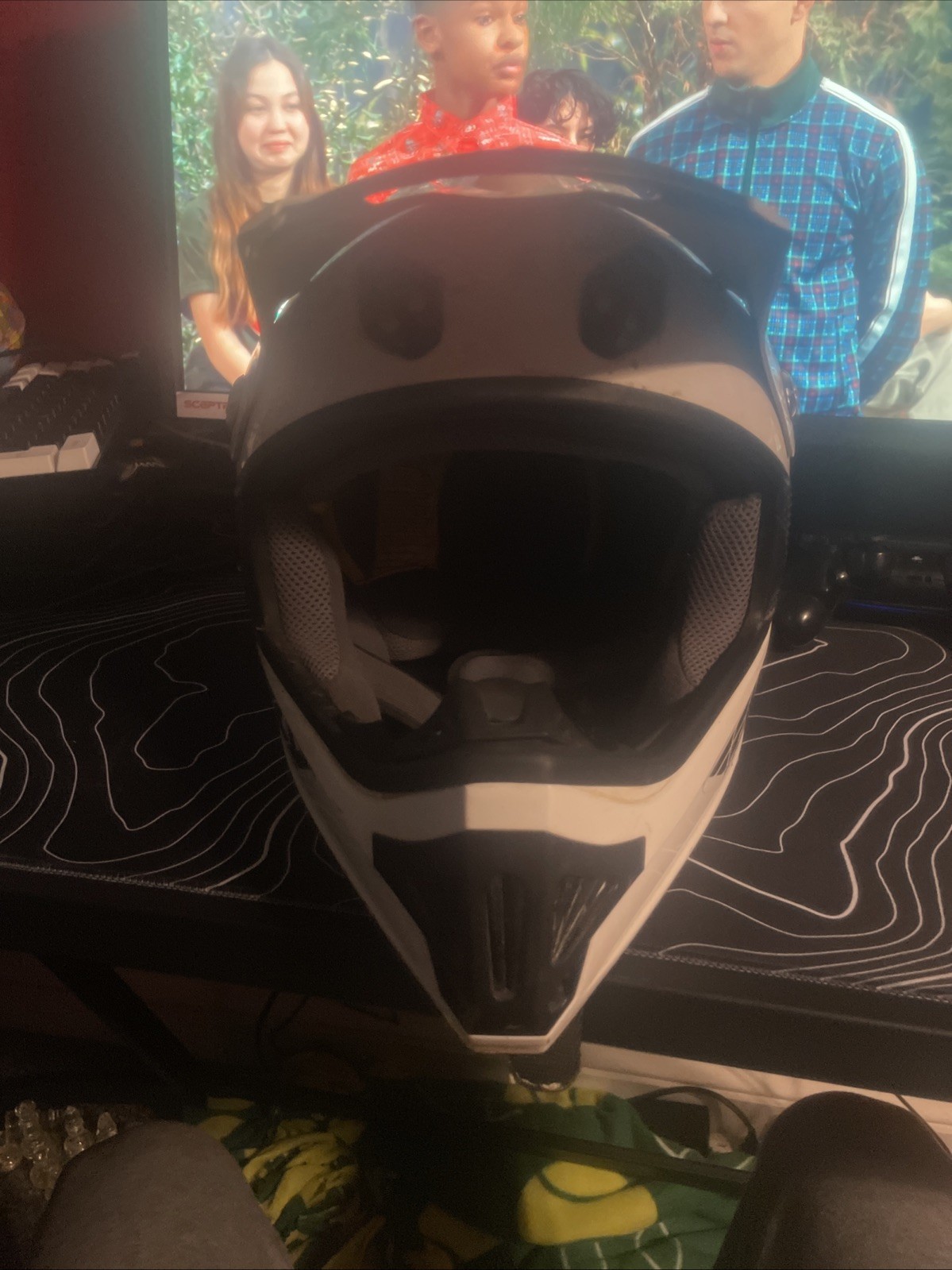 Rare Scorpion EXO Motorcycle Off Road Dirt Bike Helmet, Size