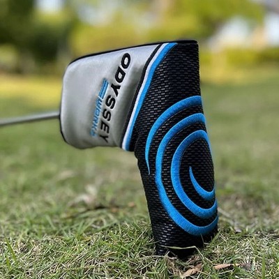 Odyssey Golf Putter Head Covers Schlägerklingenschutz Magnethülle blau