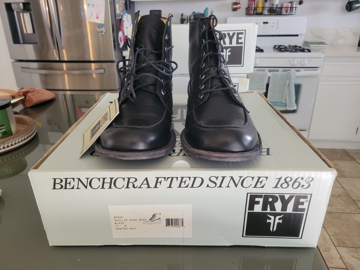 Frye Black Leather Men display picture 2