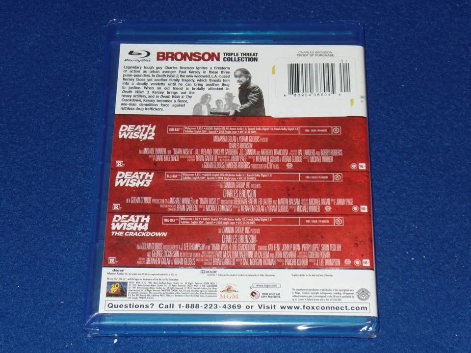 Bronson Triple Threat - Blu-Ray - 3-Film Collection - NEW & Sealed! Foto 3 de 3
