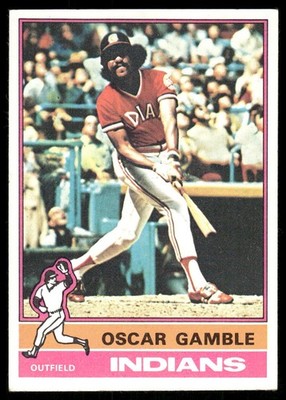 1976 Topps #74 Oscar Gamble Cleveland Indians Card