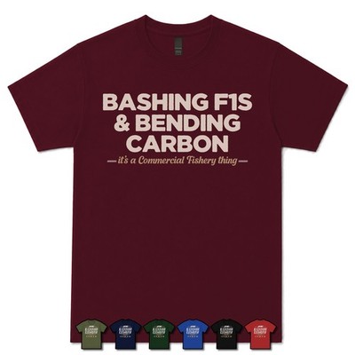 BASHING F1S & BENDING CARBON COMMERCIAL FISHER T-SHIRT Karpfenangeln|grob