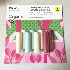 EOS Organic Smooth Lip Balm Lasting Hydration Collection, 8 Sticks