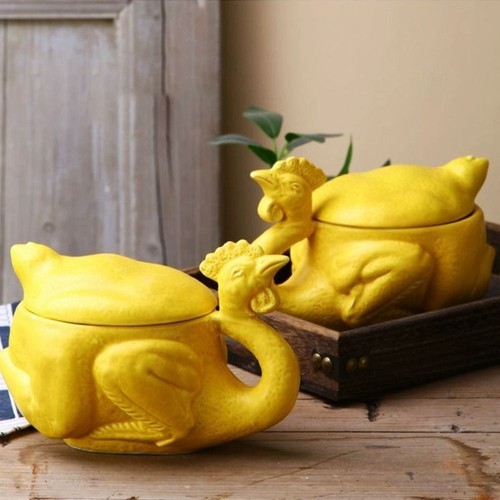 Simulation Salt Baked Chicken Mug Ceramic Goose Water Cup Juice - Picture 6 of 15