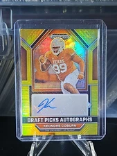 2023 Panini Prizm Draft Picks -Autographs Keondre Coburn #DPA-KEC Gold Prizm /10