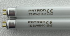 2 x 8 Watt 288mm x 16mm cool white 840 8W T5 Fluorescent  Patron Tube bulb
