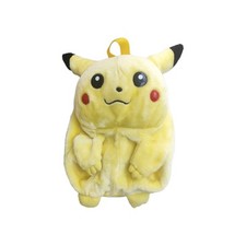 Fat Pikachu Pokemon Backpack Bag Cute Plush Yellow Chubby Game Plastic Cheek 14"