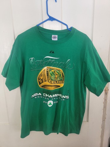 2008 Boston Celtics The Finals Roster Green T-Shirt Size Large L