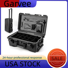   Heavy-Duty Waterproof Camera Case with Wheels   Impact Resistant, Dustproof Dry