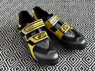 Northwave Men's Mountain Cycling Shoes Black Yellow Breathable 2 Bolt Freeride
