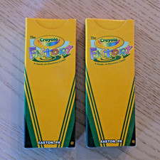 2 Crayola Crayons Binney  Smith 4 Pack Sample Boxes, 2003, Crayola Factory