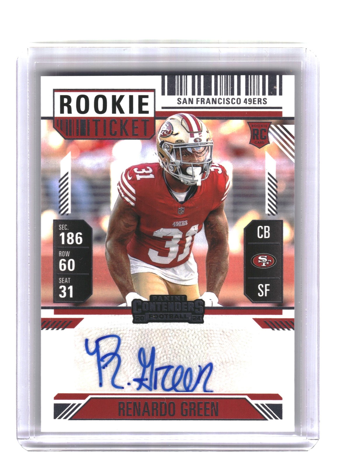 Renardo Green Panini Contenders #208 Base