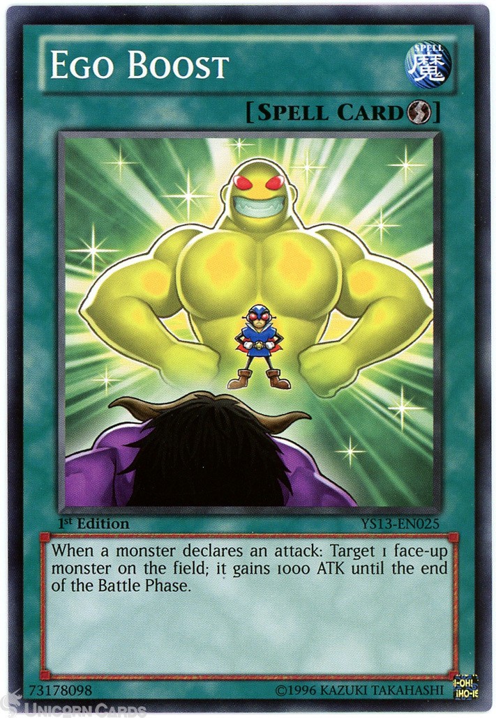 YS13-EN025 Ego Boost 1st Edition Mint YuGiOh Card