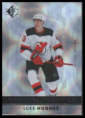 2023-24 SP #110 Luke Hughes Patterned Foilboard - Bild 1 von 2