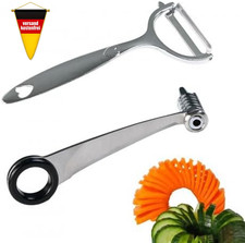 Spiralschneider Gemüseschäler 2-in-1 Edelst...