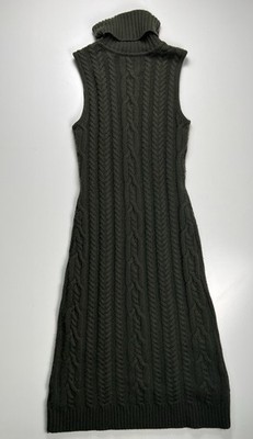 Ralph Lauren ärmelloses Maxikleid Wolle Kaschmir Damen dunkelgrün Gr. S elegant