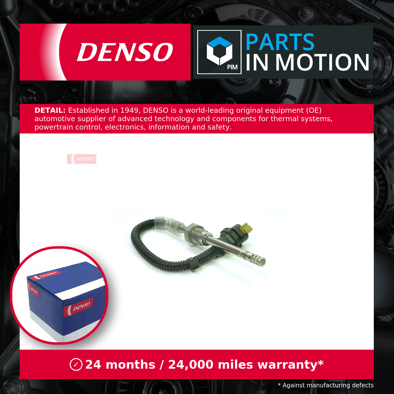 Exhaust Temperature Sensor fits MERCEDES CLS250 C218, X218 2.2D Before DPF Denso - Image 2