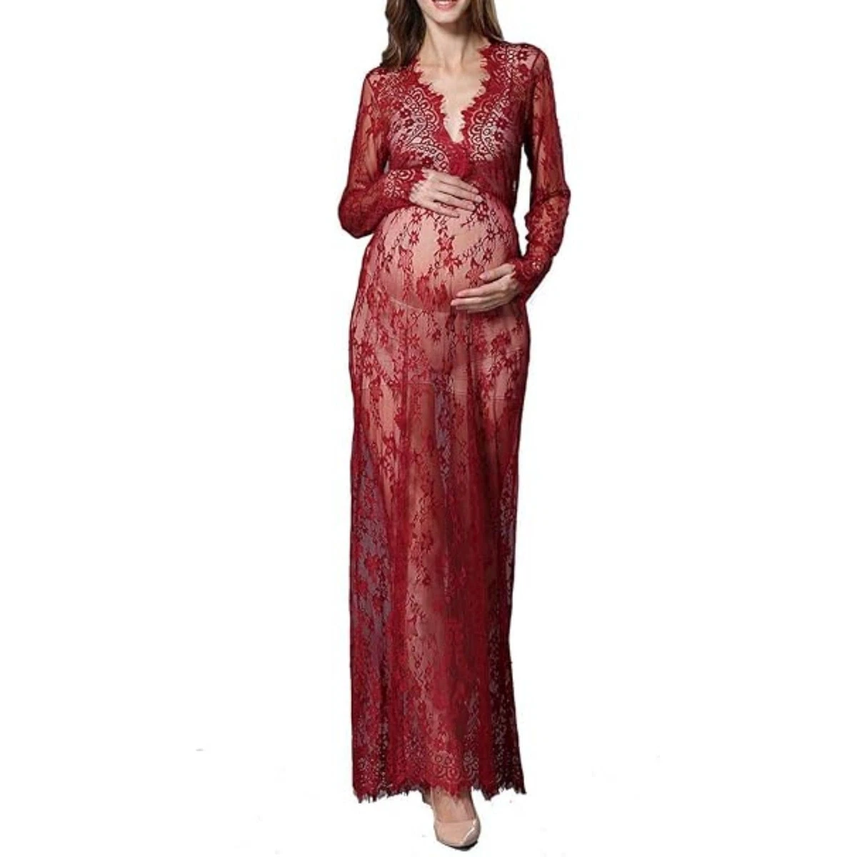 Lace Maternity Red Dresses for Women for sale | eBay
