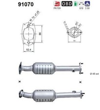 AS Katalysator Kat für SUZUKI LIANA Schrägheck Liana Limousine (ER, RH) 91070