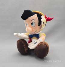 Vintage Walt Disney Store Pinocchio Sitting Plush Toy 10-Inches w/ Extended Nose