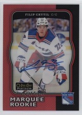 2017 O-Pee-Chee Platinum Retro Marquee Rookies Rainbow Red Filip Chytil Auto f0l