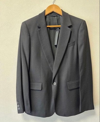 Ann Demeulemeester, ANN DEMEULEMEESTER Black Tailored Jacket Size S