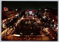 The Marlyr's Square By Night View Beirut Switzerland Postcard