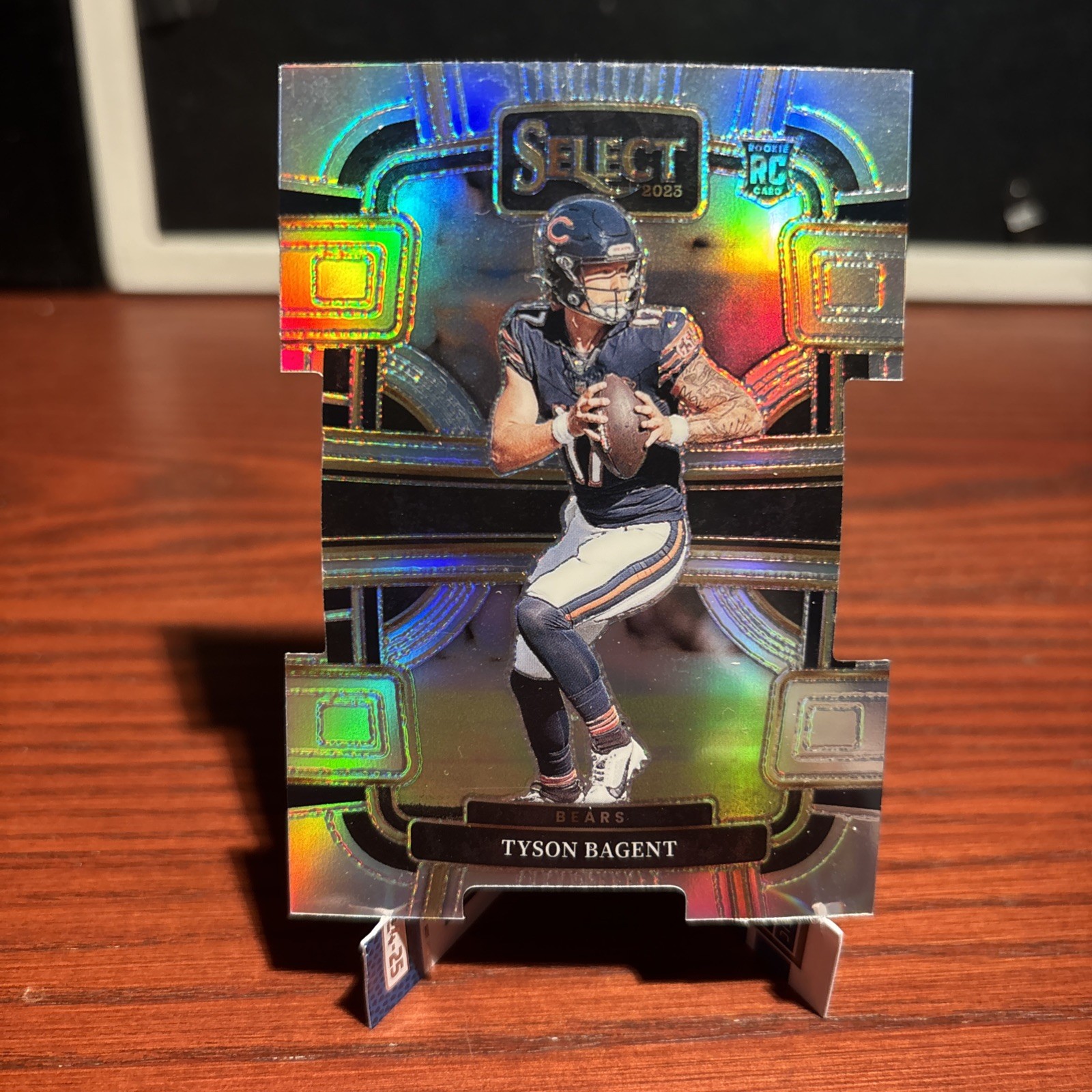 2023 Panini Select - Concourse Tyson Bagent #18 Silver Prizm Die-Cut (RC)
