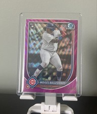 Moises Ballesteros 2025 Bowman Chrome -  #42 Fuchsia Wave Refractor /299 (RC)