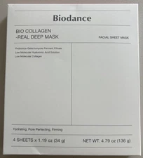 Biodance Bio Collagen Real Deep Mask | 4 Sheets - New in Box