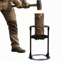 Heavy Duty Steel Log Splitter Kindling Cutter Manual Firewood Splitting Stand