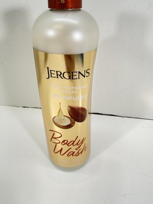 JERGENS Deep Restoring Argan Oil Infused Body Wash Moisturizing 22 oz  New