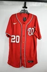 Washington Nationals Nike #20 Keibert Ruiz Red Jersey Size 48 Signed MLB