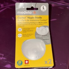 Medela Contact Nipple Shields L 24mm for Breastfeeding Latching Difficulties