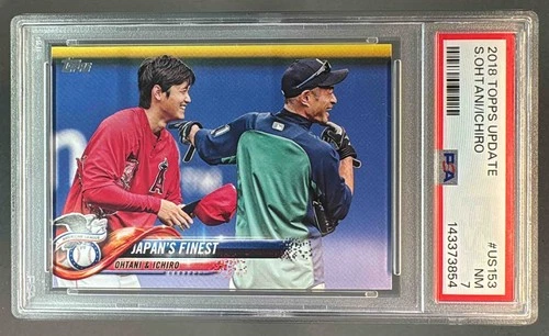 3854 Shohei Ohtani Ichiro 2018 Topps Update #US153 Japan's Finest RC HOF PSA 7