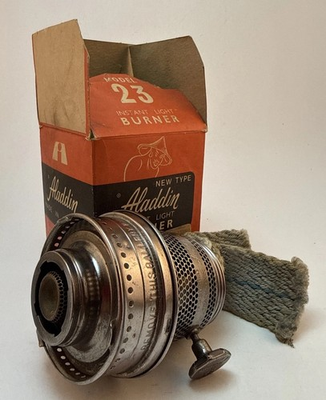 #ad #ad Aladdin Model 23 Burner Complete With Old Original Box Made In England $45.00