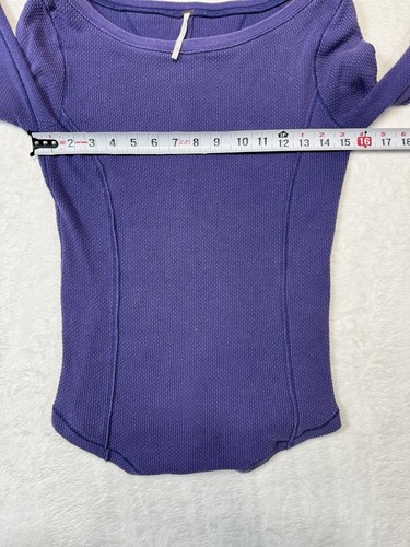 NWT Free People 'Newbie' Rosy Cuff Thermal Top - Picture 5 of 8