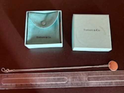 Tiffany Notes letter A sterling silver pendant. With original pouch and box £110 - Picture 3 of 5
