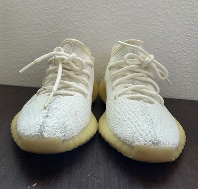  Pre-owned Adidas Yeezy Boost 350 V2 Low Cream White  Size 5US Men / 6.5US Women