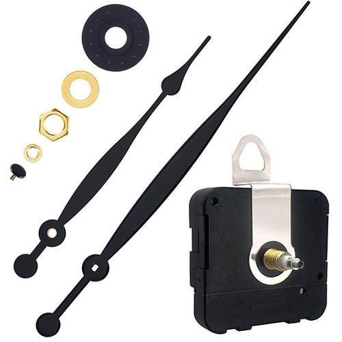 Mécanisme D’horloge Murale Silencieux – 2 Packs Avec Aiguilles Et Chiffres, Alimentation Par Pile, Pour Bricolage, Réparation Ou Création D’horloge DIY - 8