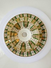 Vintage Bavaria Porzellan Teeservice 50er Art Déco Handvergoldung Smaragdgrün#1