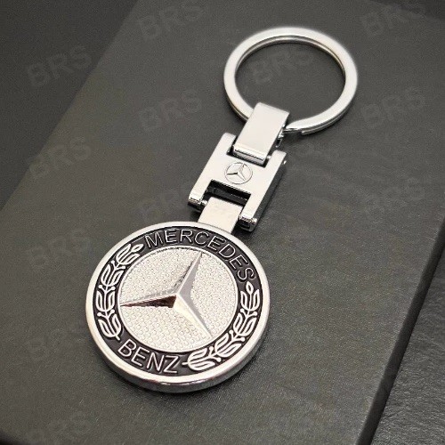 Porte Clé Mercedes Benz Métal Logo Accessoire porte-clés Classe A C E S Noir