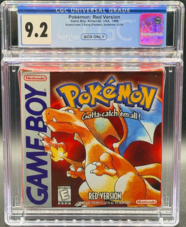 Pokemon Red Version Nintendo Game Boy First Print BOX ONLY CGC 9.2 Graded