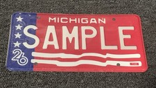 👀  Sample Michigan License Plate NEW