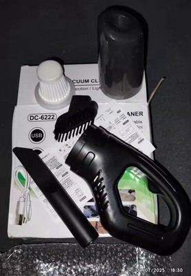 Cordless Handheld Vacuum Cleaner: 120W USB Rechargeable, Powerful Suction