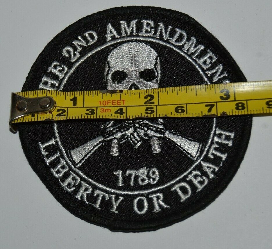 The Second Amendment SKULL & GUN Crossbones 