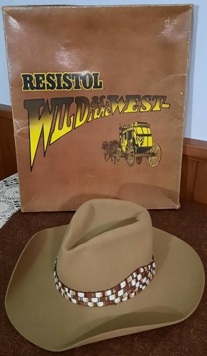 Resistol Cowboy Felt Hat Dune Size 6 7 