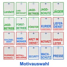 Saugnapfschilder für Autoscheiben diverse Motive Schildgrösse 100x120mm